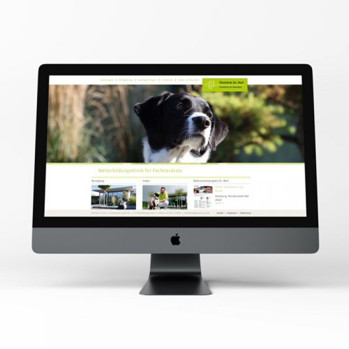 Tierklinik Reif — Website — Webdesign, zoodesign