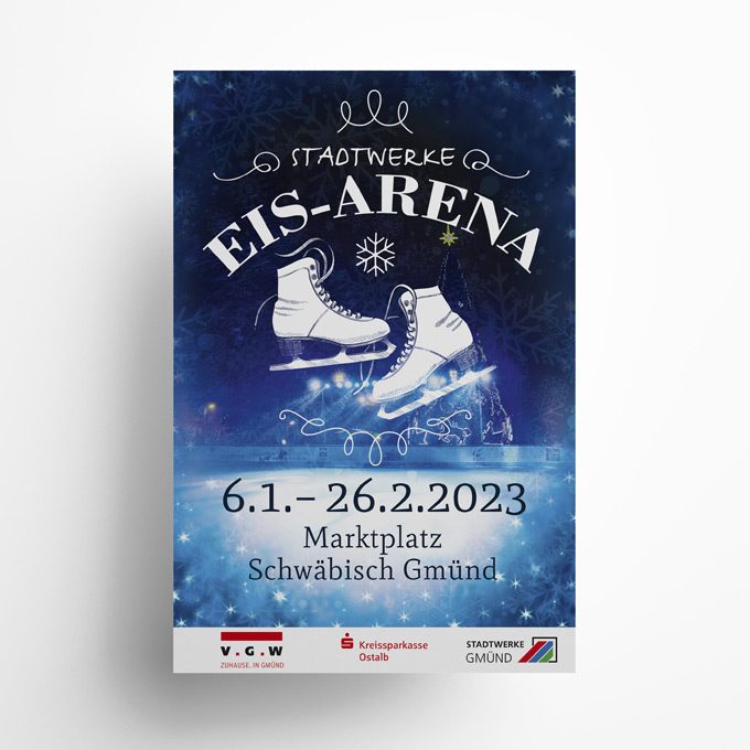 Eis-Arena — Plakat — Printgestaltung, zoodesign